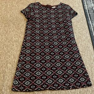 Quilted patterned LOFT women’s dress, size small